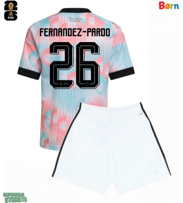 Belgien Matias Fernandez-Pardo #26 Replika Babytøj Udebanesæt Børn VM 2026 Kortærmet (+ Korte bukser)